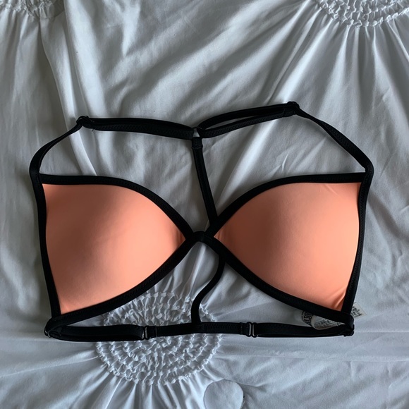 VS Pink Push Up Triangle Swim Top - Picture 1 of 3